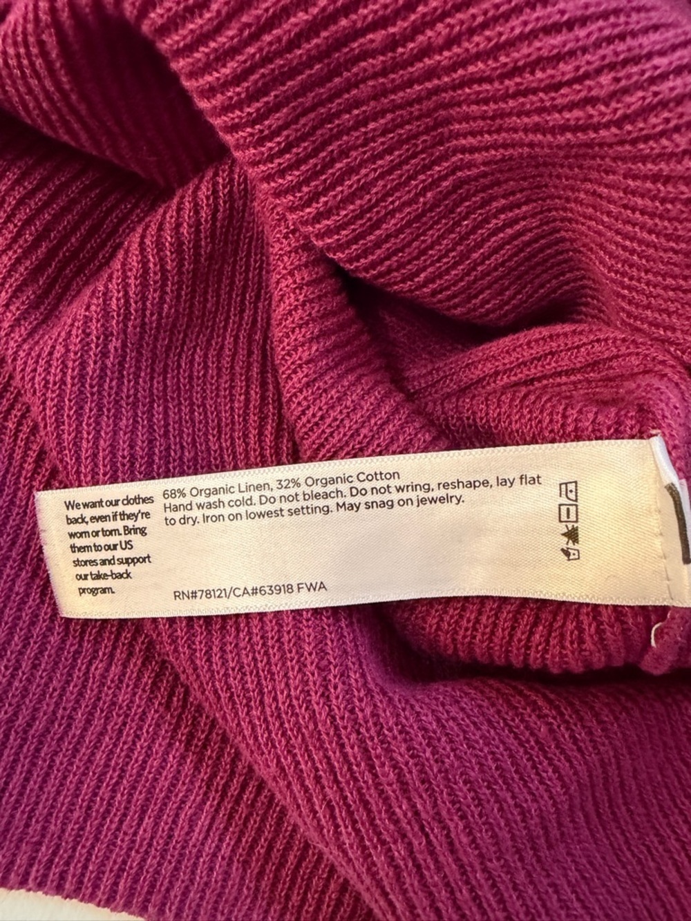 Eileen Fisher Womens Organic Linen Cotton V-Neck Cardigan S Quiet Luxury READ - Picture 6 of 8